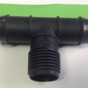 Tee male threaded 19mm x 1/2 BSPM